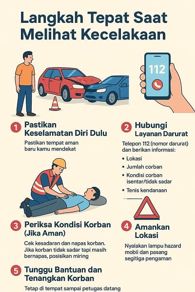 Langkah Tepat Saat Membantu Kecelakaan